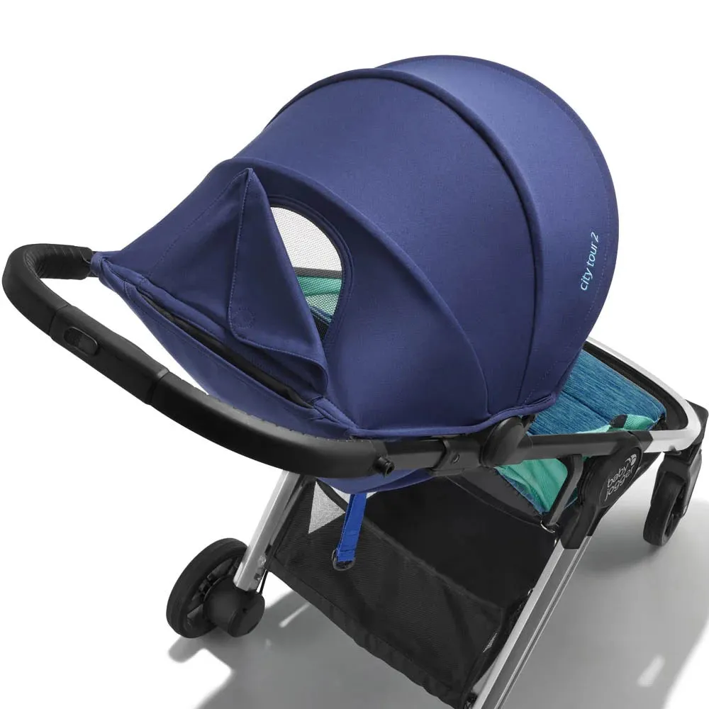 (1 Yr Local Warranty)Baby Jogger City Tour 2 Stroller Limited Edition - Coastal - FOC Belly Bar,Rain Cover & Travel Bag