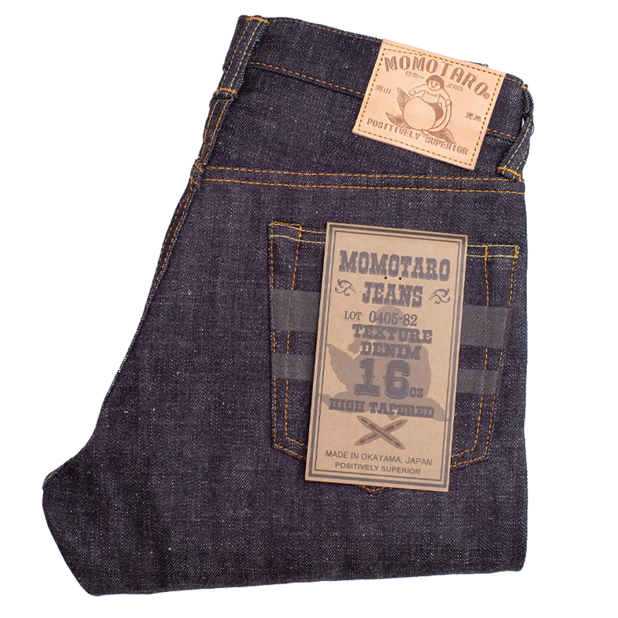 16oz - Texture Selvedge Black Battle Stripes - High Tapered - 0405-82