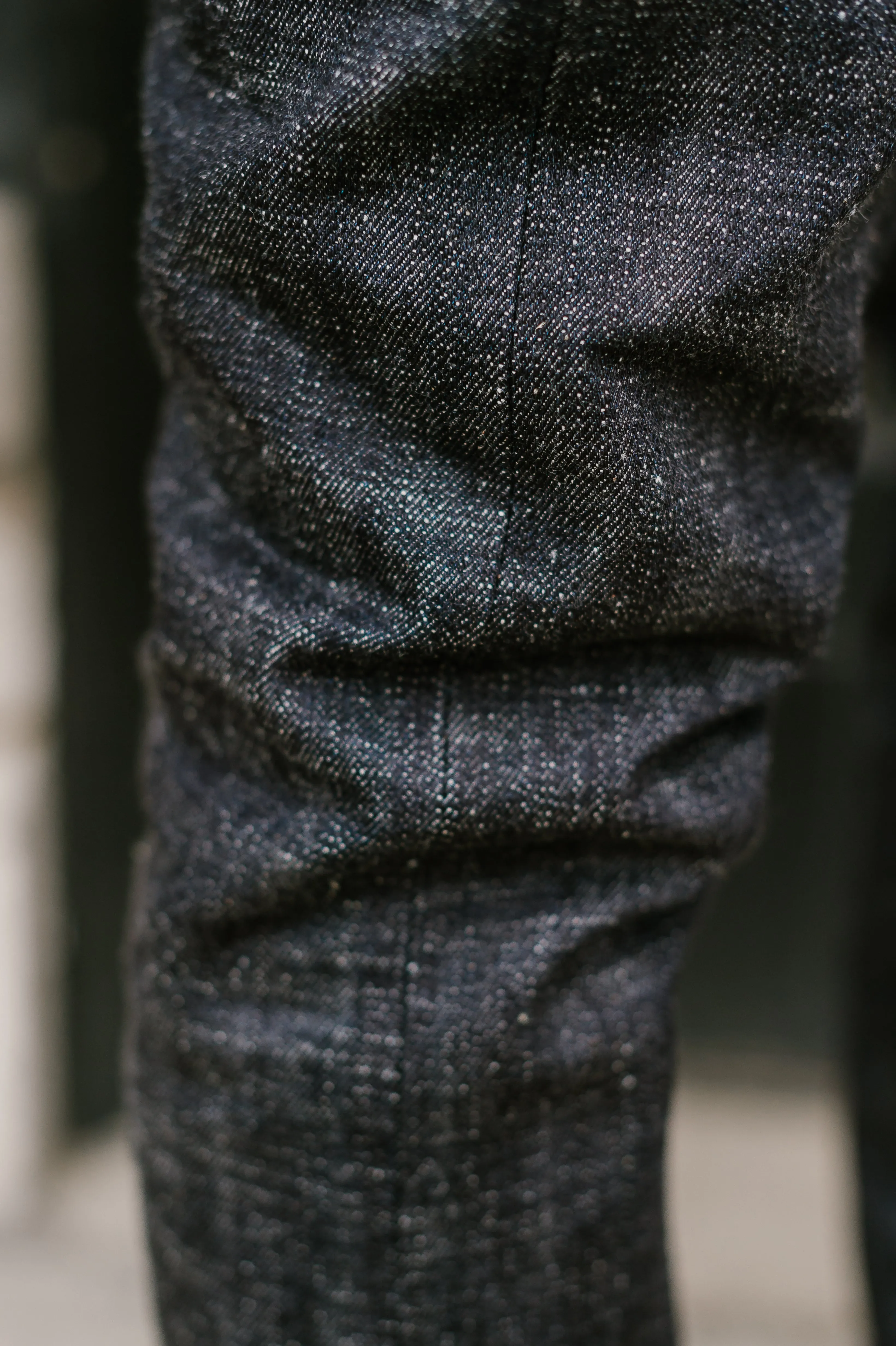 16oz - Texture Selvedge Black Battle Stripes - High Tapered - 0405-82