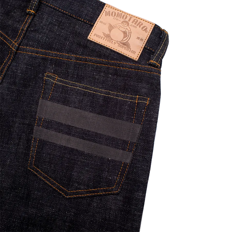 16oz - Texture Selvedge Black Battle Stripes - High Tapered - 0405-82