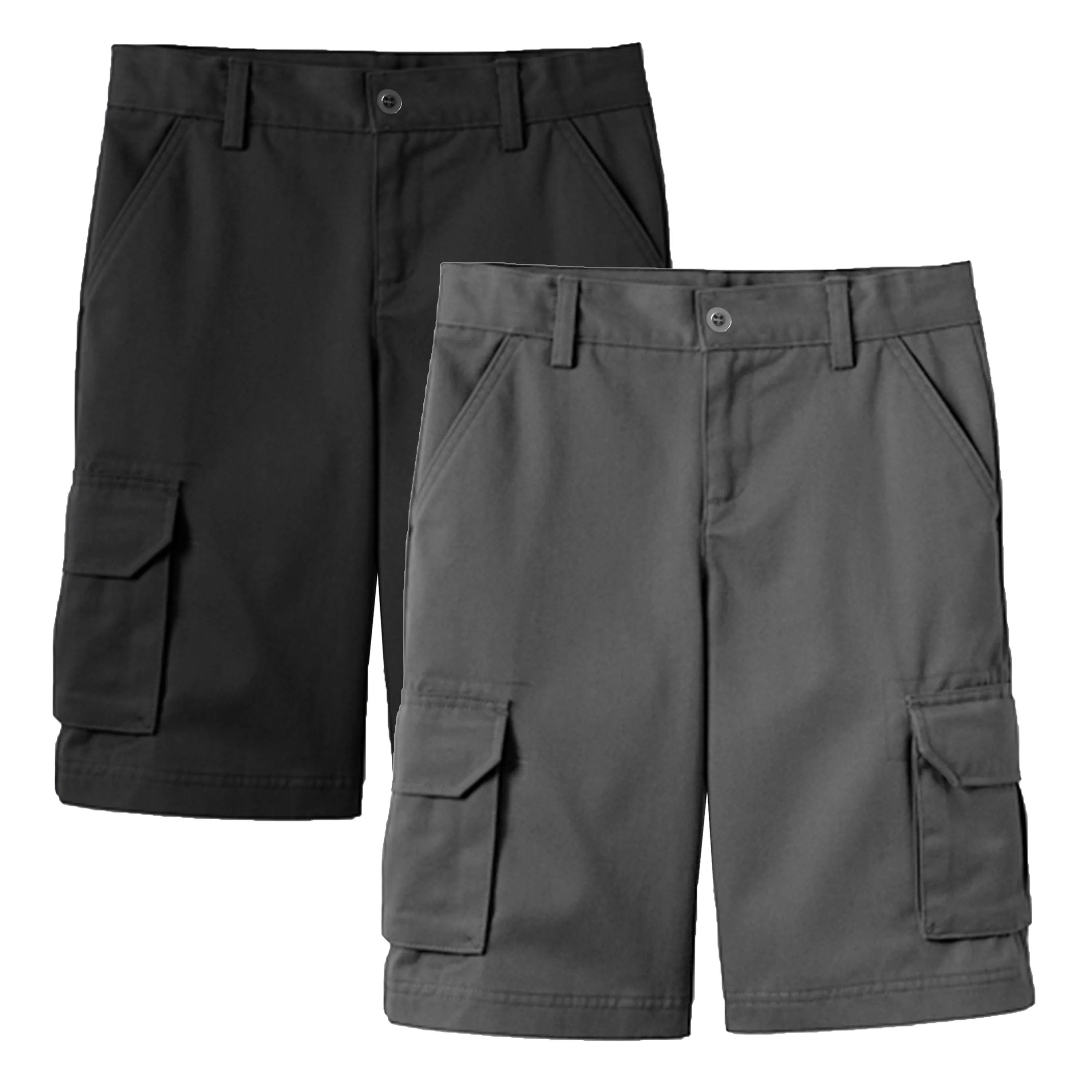 2-Pack Boy's Stretch Cotton Cargo Shorts (Sizes, 8-18)