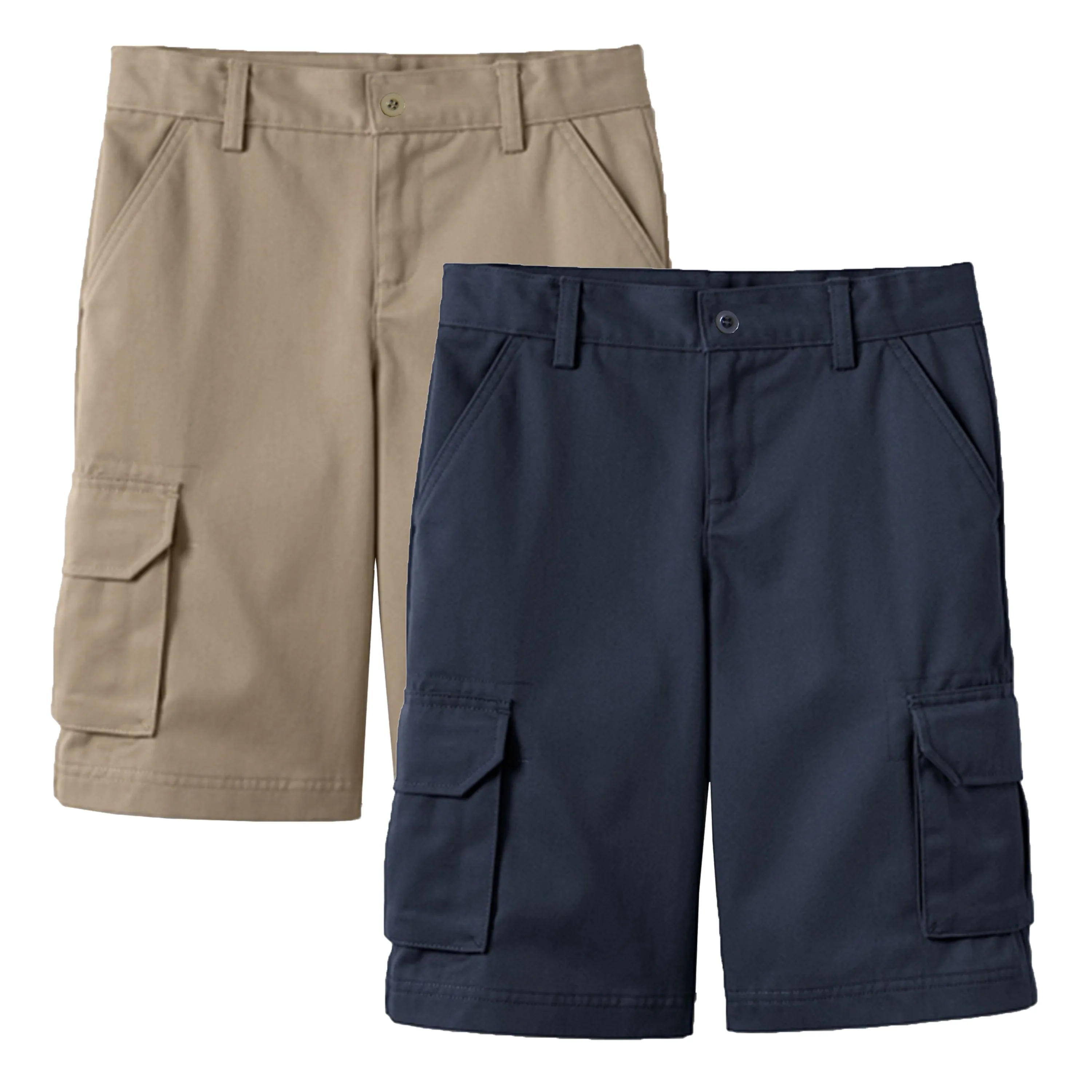 2-Pack Boy's Stretch Cotton Cargo Shorts (Sizes, 8-18)