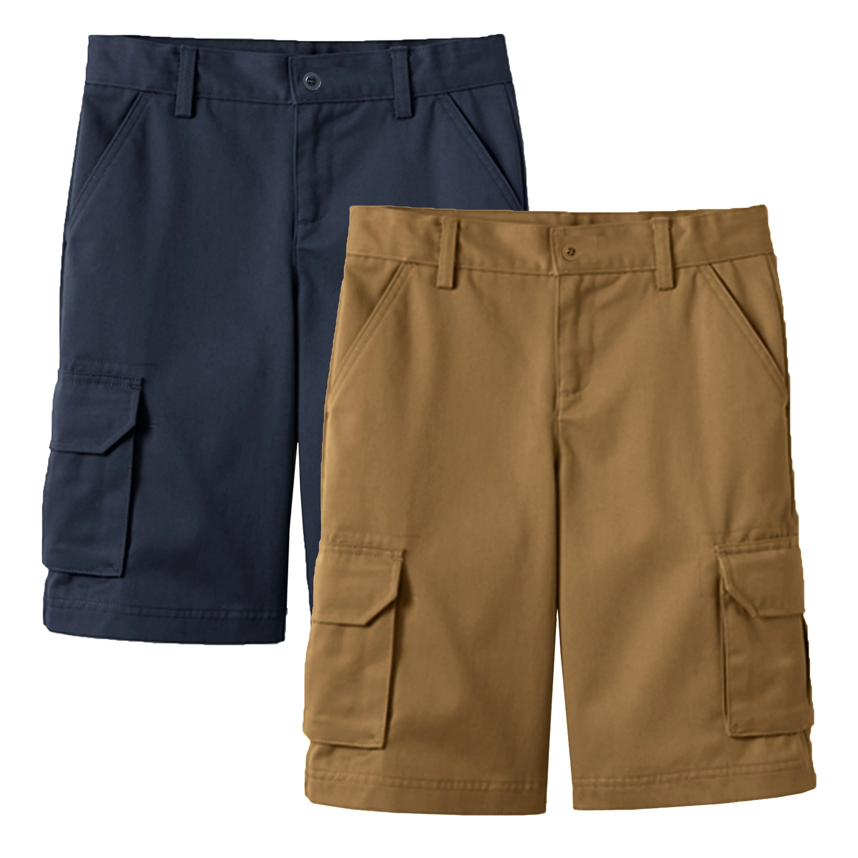 2-Pack Boy's Stretch Cotton Cargo Shorts (Sizes, 8-18)