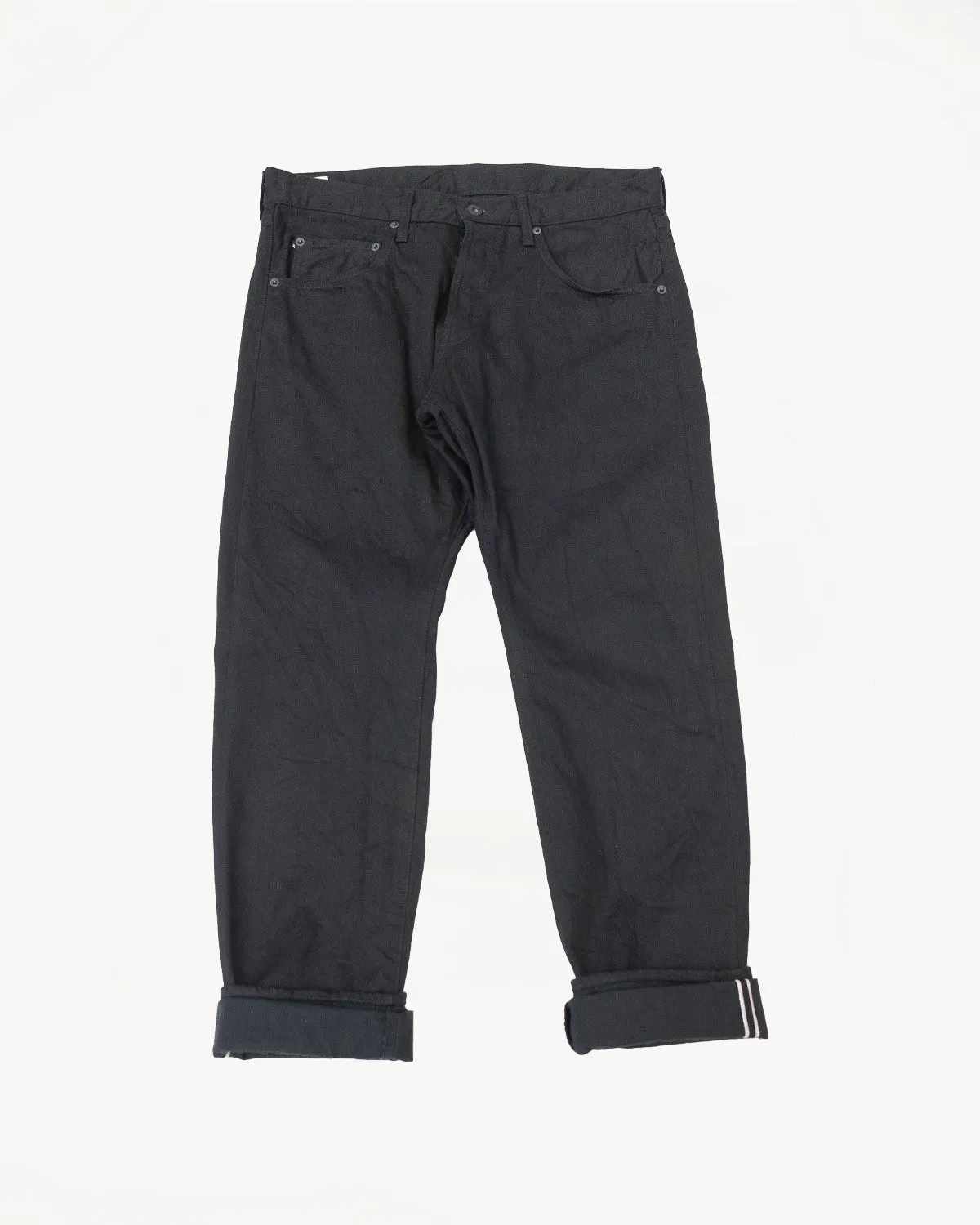 642-13BK - 13oz "Jet Black" Jeans - Relaxed Tapered