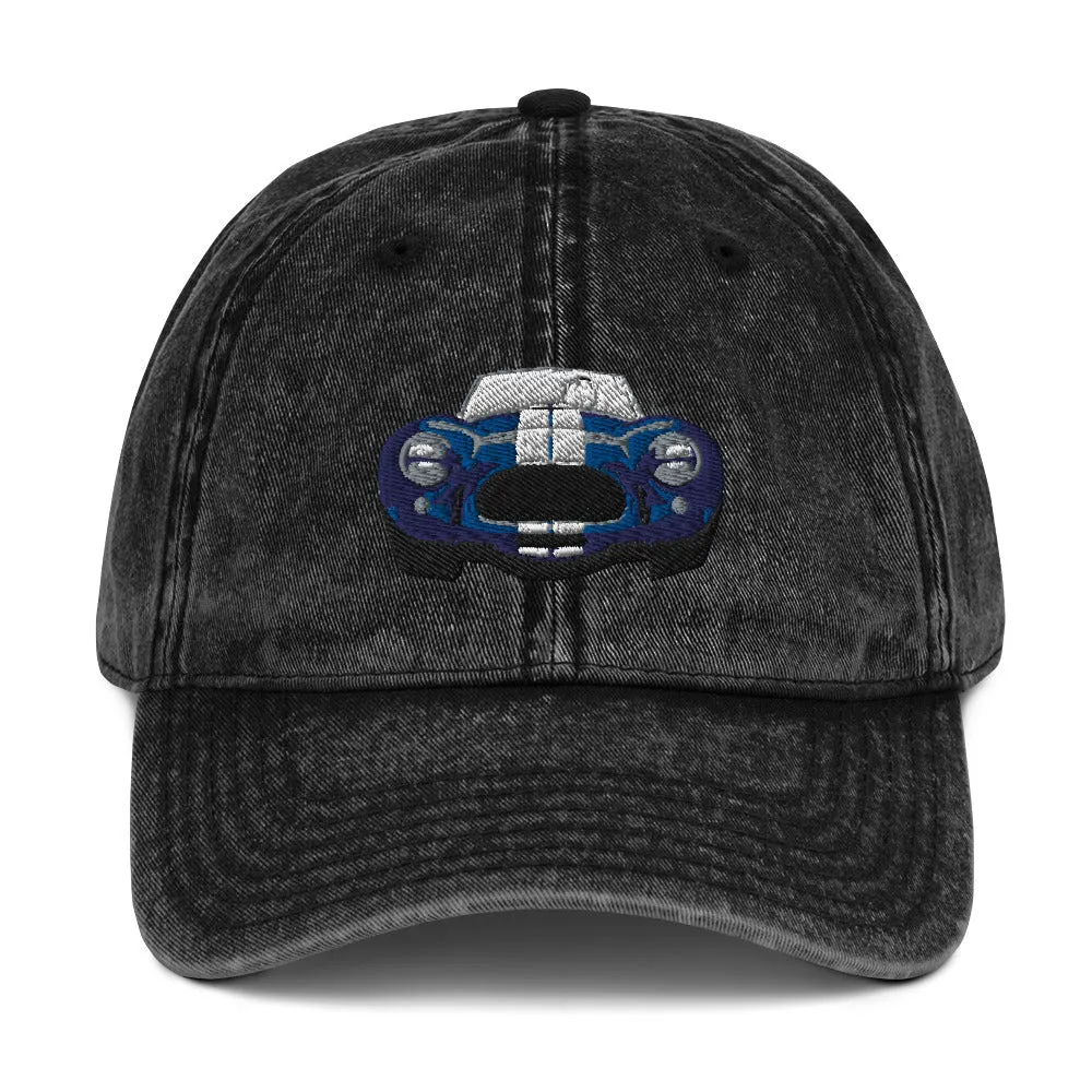 AC Cobra Vintage Cotton Twill Cap is a Great Gift for the Classic Car Road Rally Enthusiast