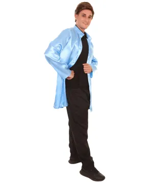 Adult Men's Chinese Traditional Martial Arts Kung Fu Lt Costume | Blue Cosplay Costume