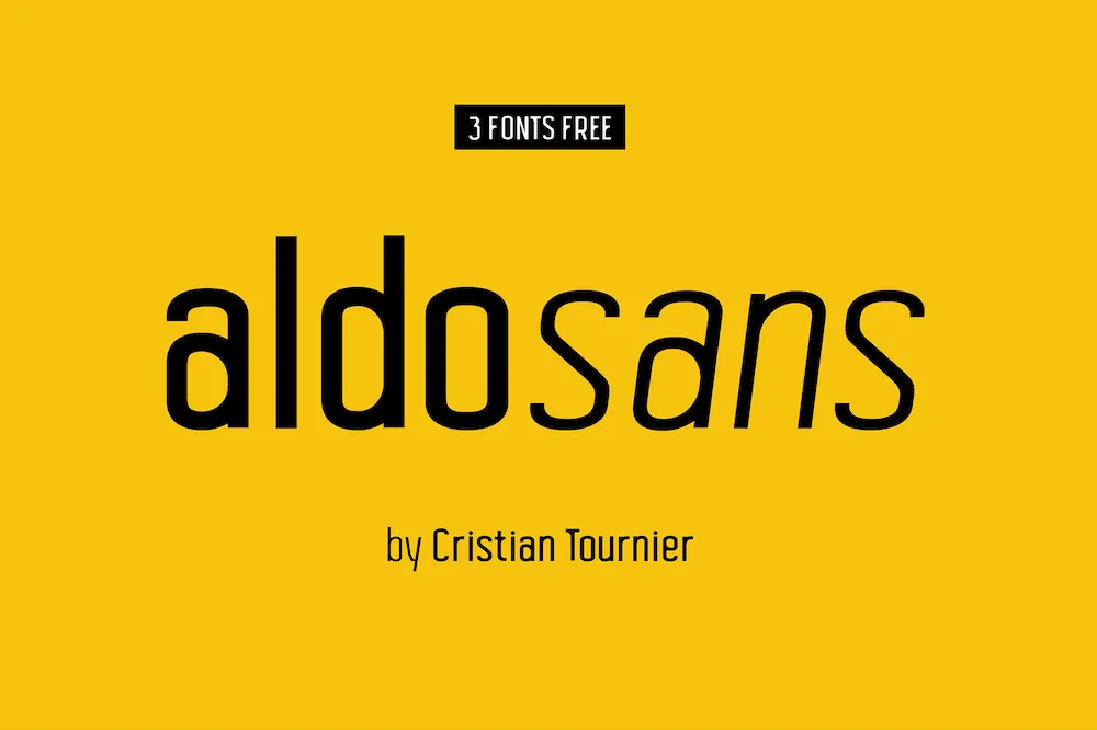 Aldo Sans - Free Modern Condensed Font Family