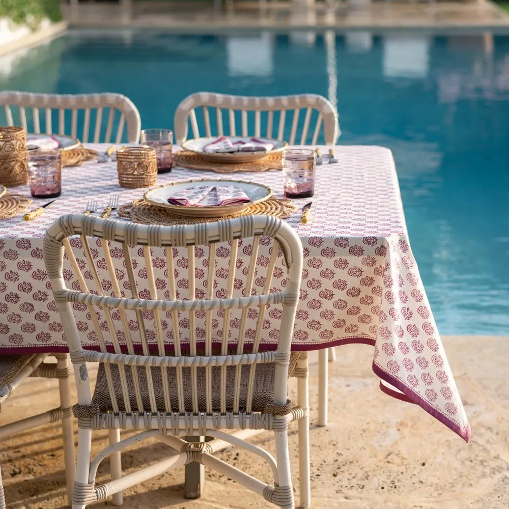 Anika Fuchsia Tablecloth