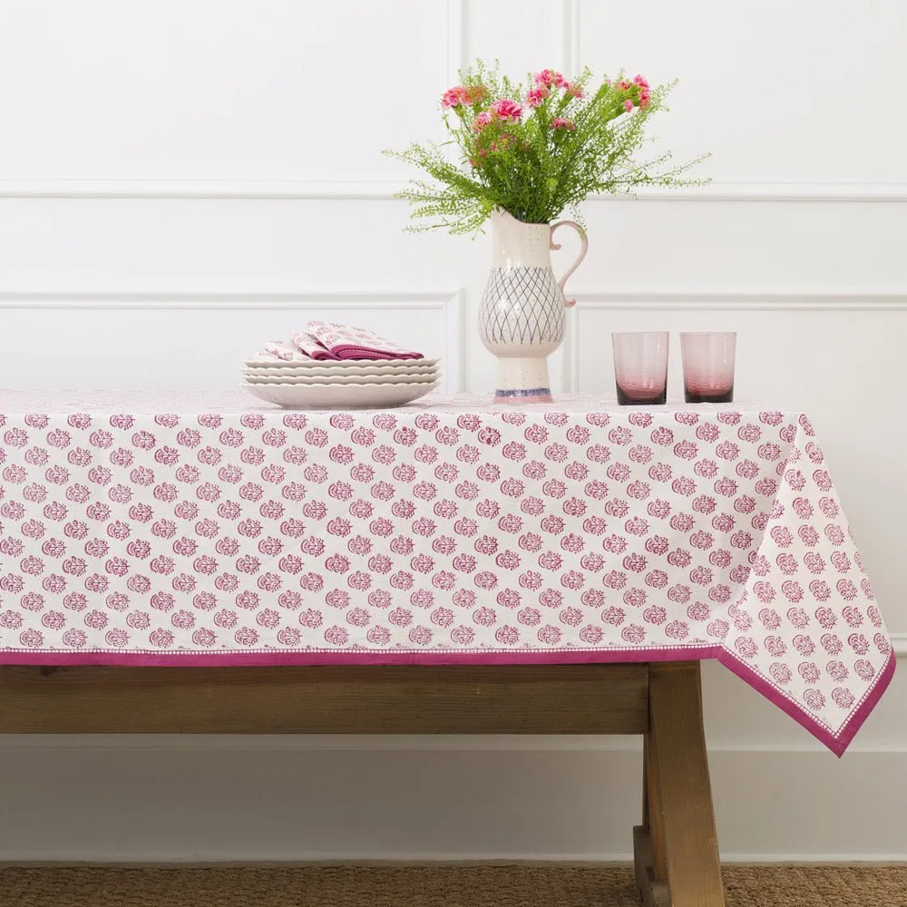 Anika Fuchsia Tablecloth