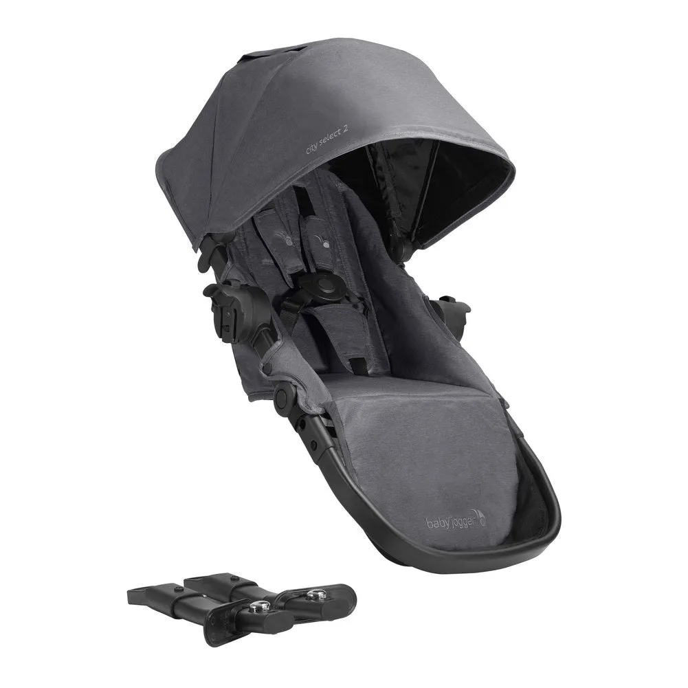 Baby Jogger City Select 2 Stroller and Second Seat Kit Bundle - Radiant Slate