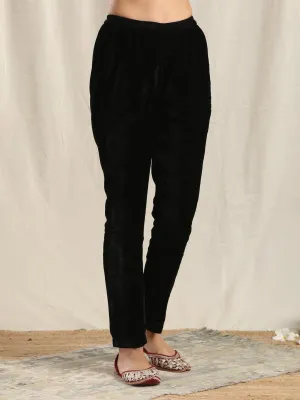 Black Velvet Pant