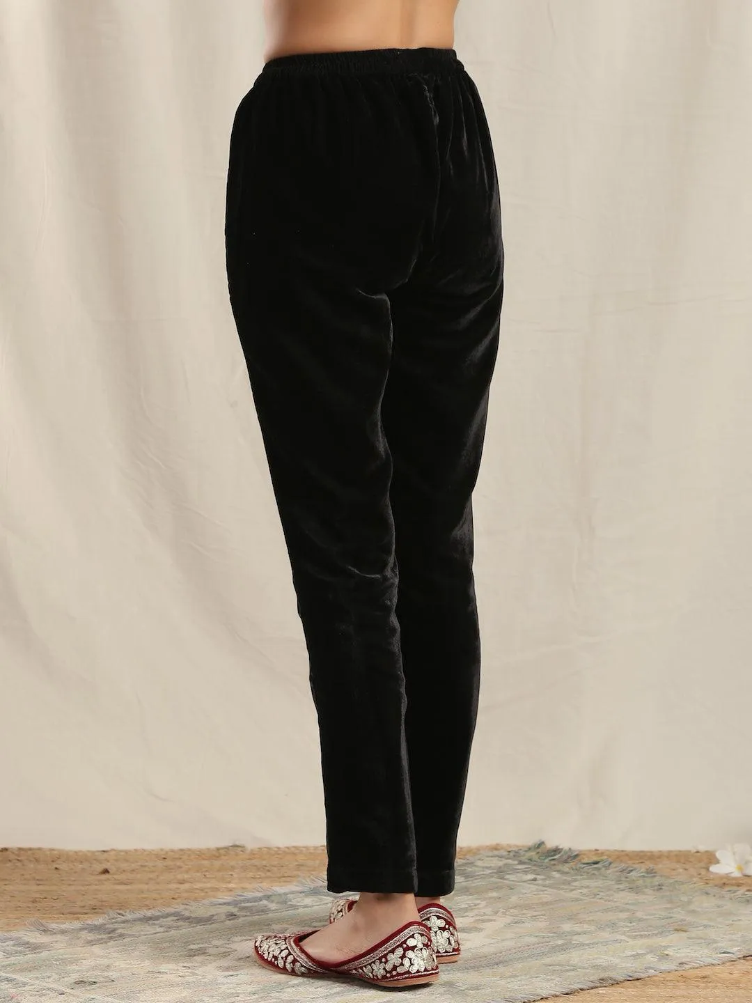 Black Velvet Pant