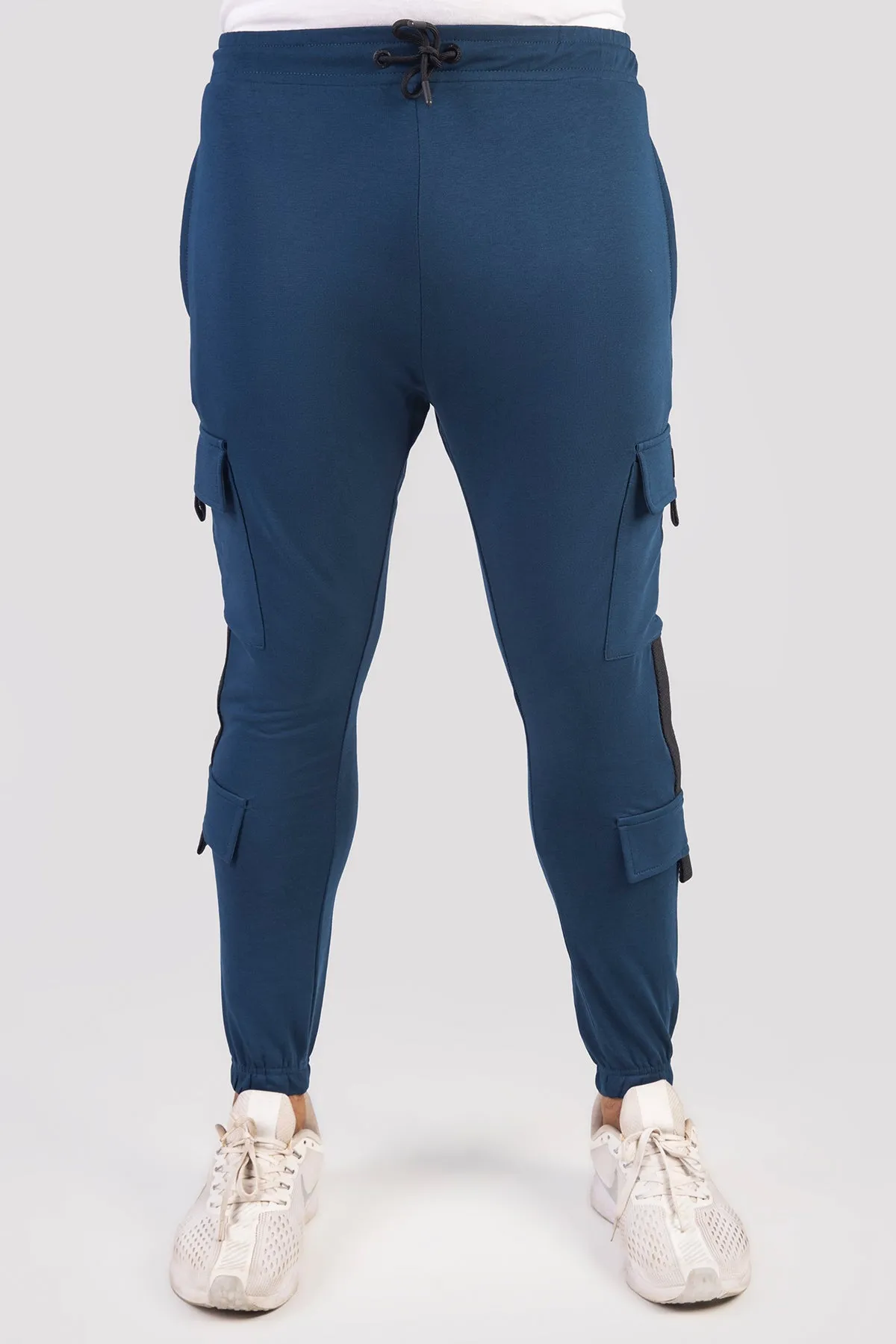 Blue Cargo Jog Pants - W23 - MTR094R