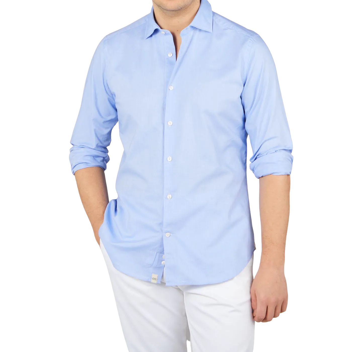 Blue Cotton Oxford Casual Shirt