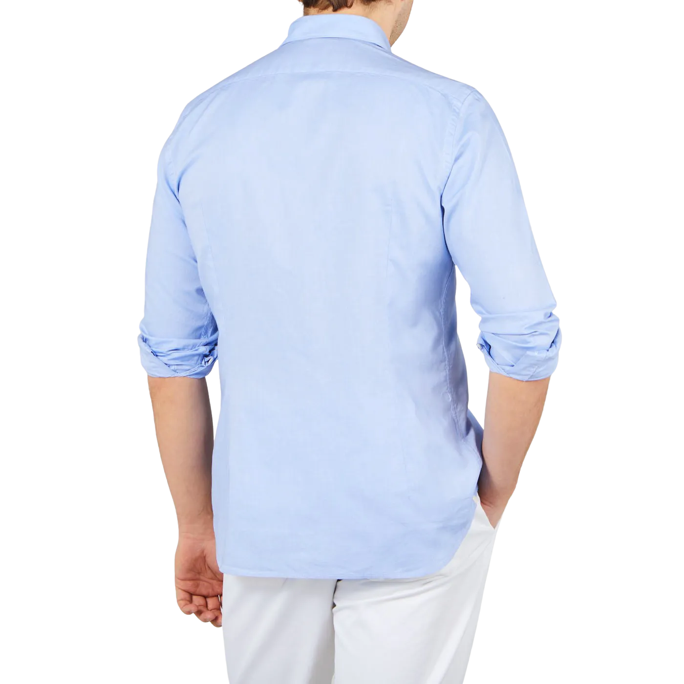 Blue Cotton Oxford Casual Shirt