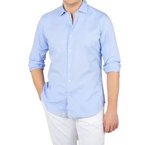 Blue Cotton Oxford Casual Shirt