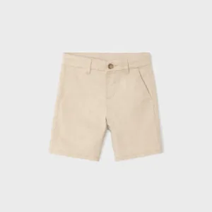 BOYS BEIGE TWILL CHINO SHORT