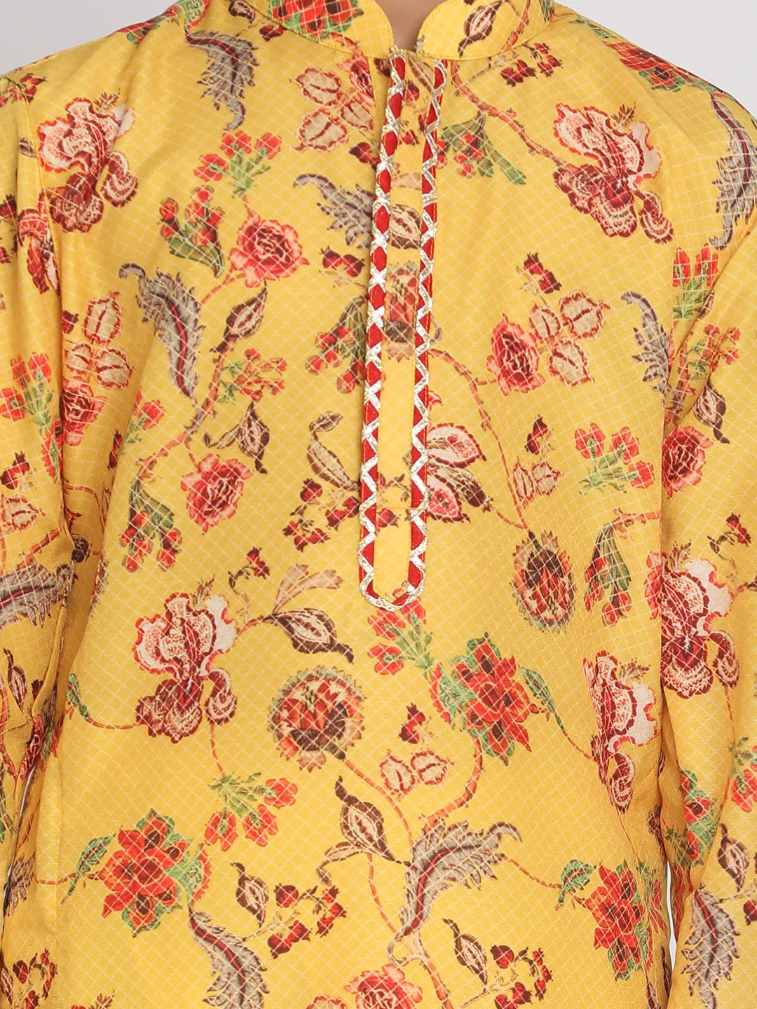 Boy's Yellow Kurta - Vastramay Boys