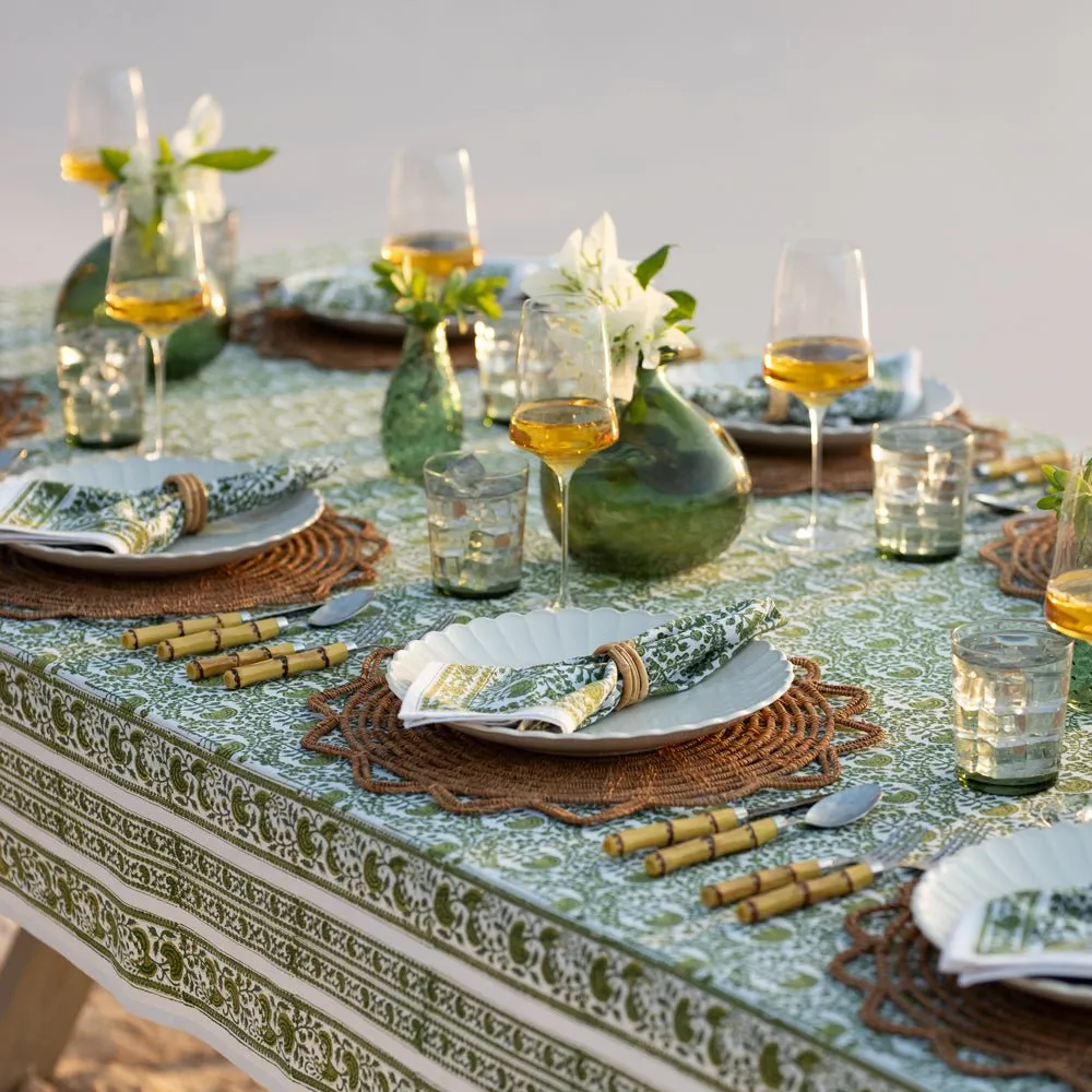 Caroline Green Tablecloth