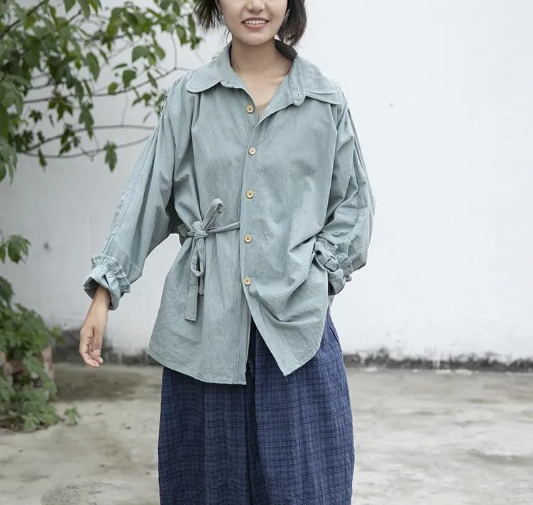 Casual Cotton Linen Shirt | Lotus