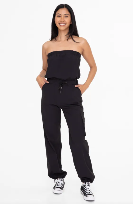 Celia Strapless Cargo Active Jumpsuit