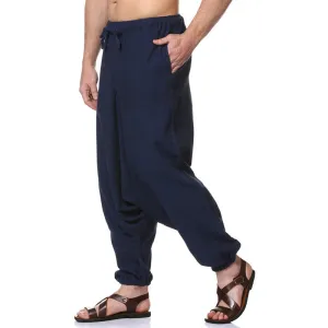 Cotton Harem Pants for Men | Dark Blue & Blue | Pack of 2 | Stripes