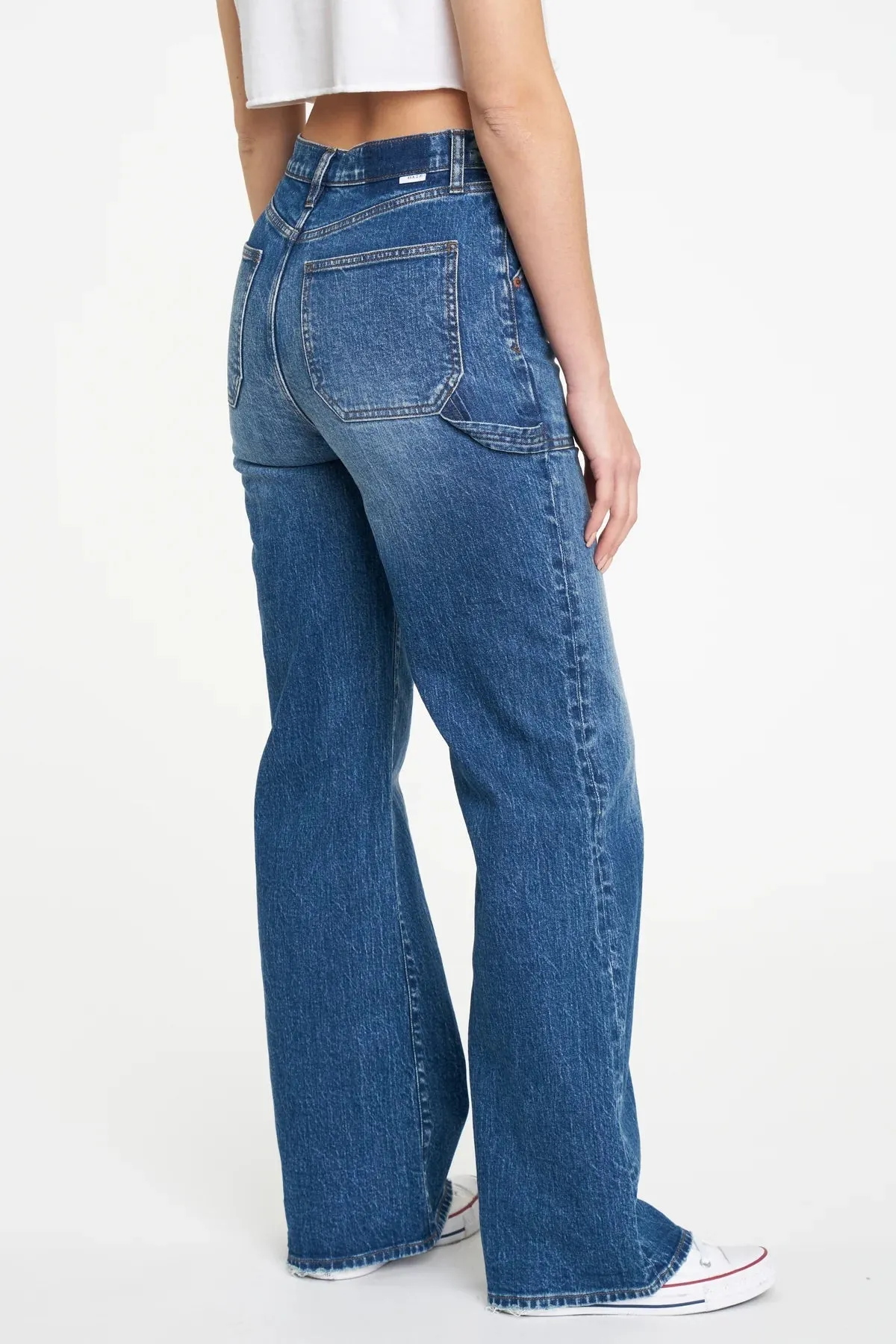 Daze Denim | Far Out Wide Leg Utility Jeans | Medium Wash