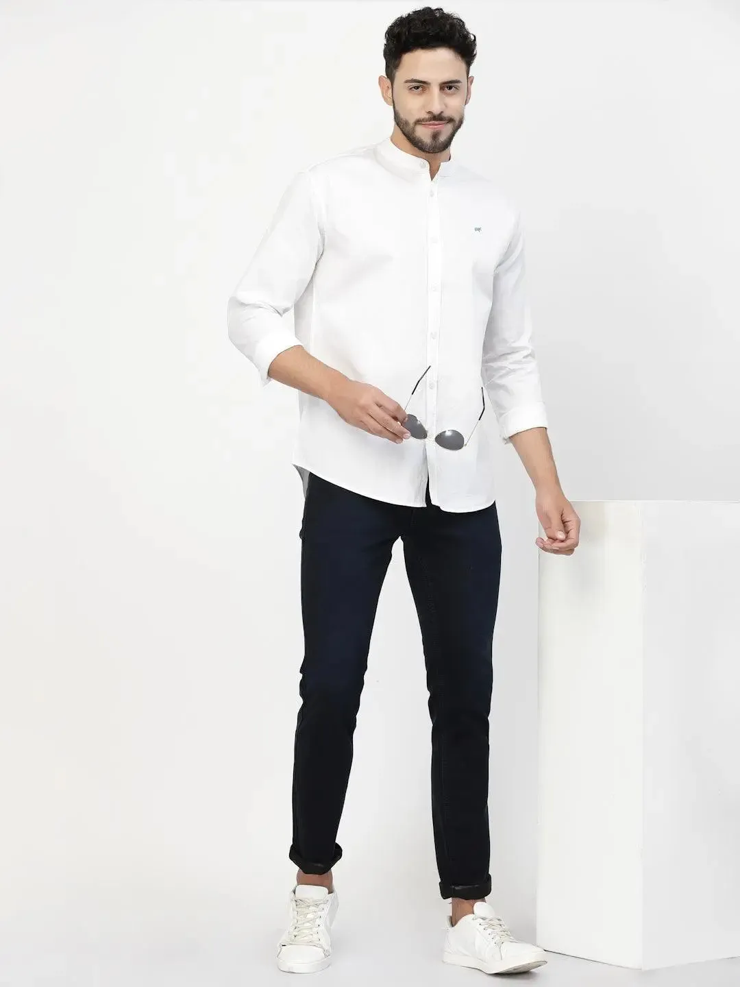 Easy Care Mandarin Casual Shirt