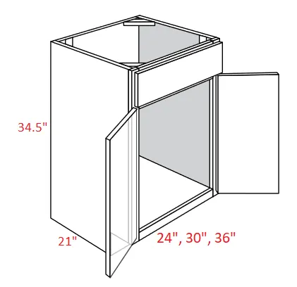 EB02-V3021 Elegant Smokey Gray Assembled Vanity Sink Base cabinet