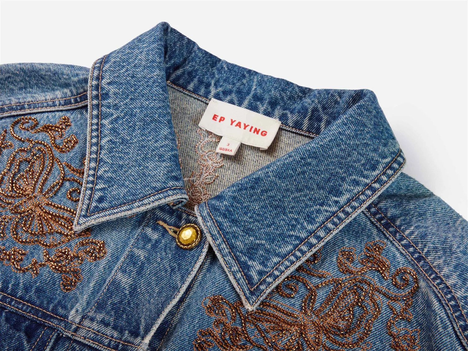 EP YAYING Retro Denim Jacket