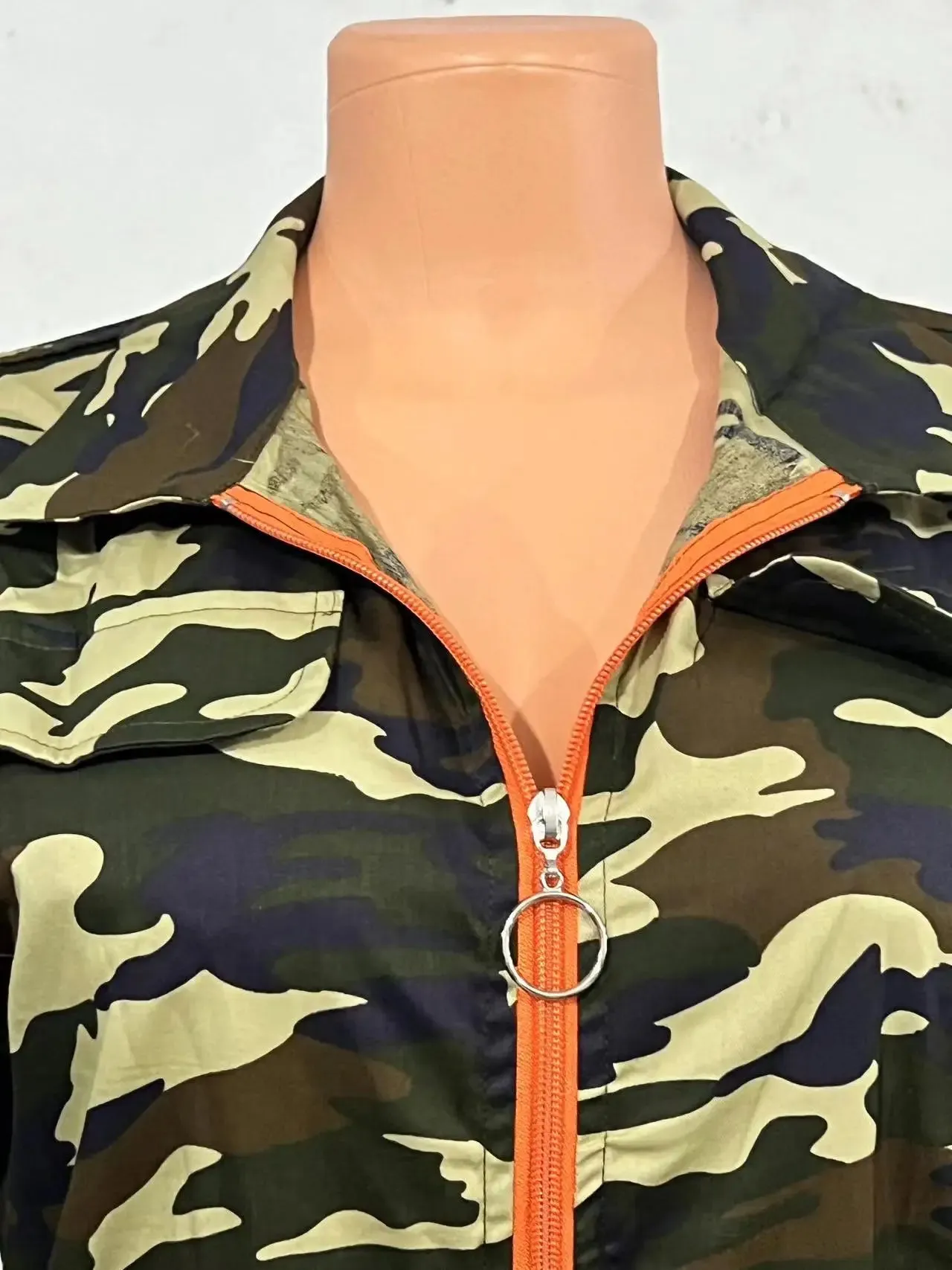 Fashion Jumpsuits for Woman 2024 Summer Camouflage Print Zipper Pocket Design Casual One Pieces Jumpsuit Streetwear Y2K Clothing