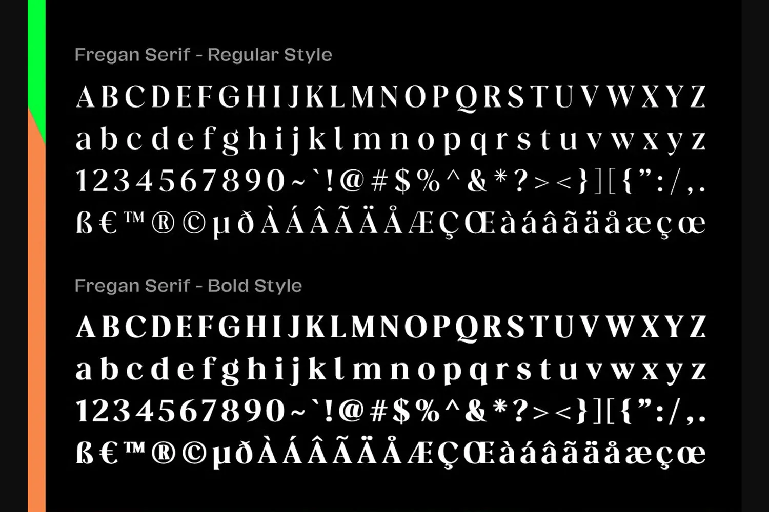 Fregan Typeface