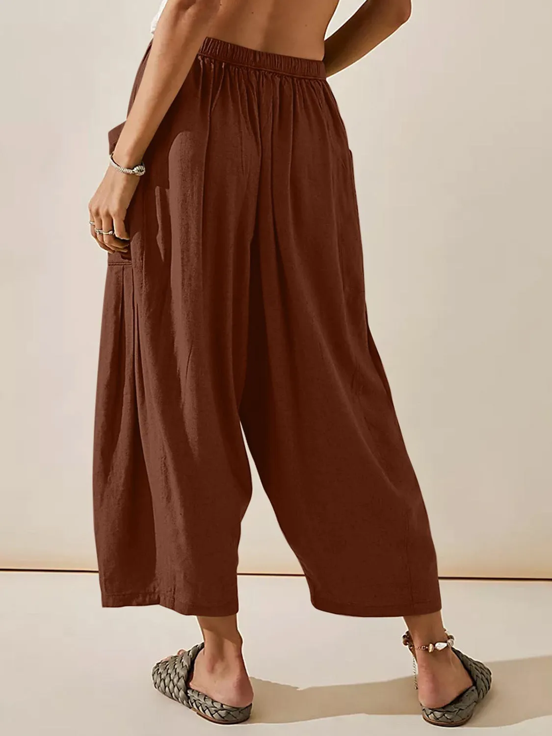 Full Size Wide Leg Pants with Pockets