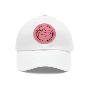 Horse Girl Cap with Leather Patch (Round)