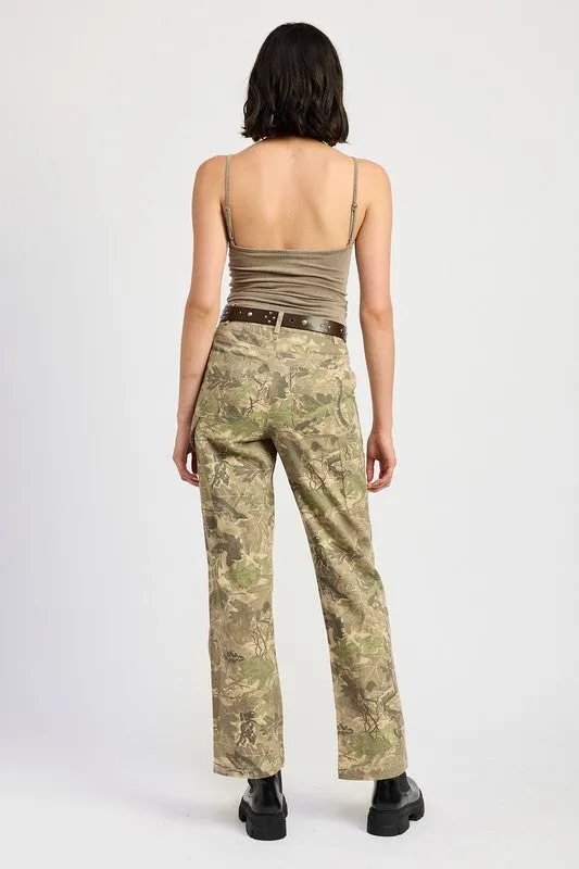 Hot Girl Camo Cargo Pants