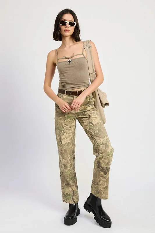 Hot Girl Camo Cargo Pants