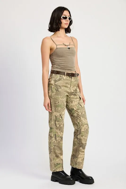 Hot Girl Camo Cargo Pants