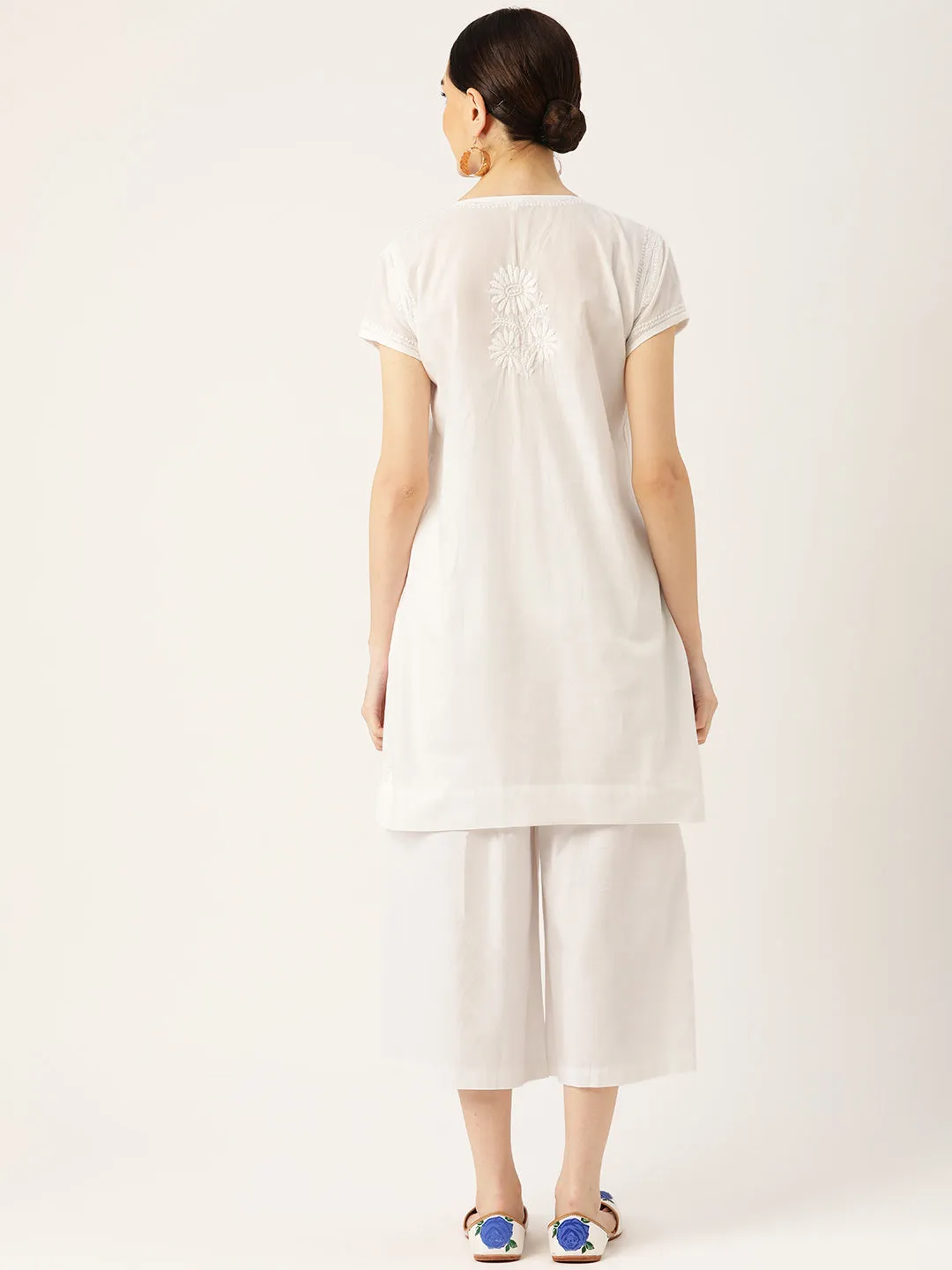 House Of Kari Short Kurta in white