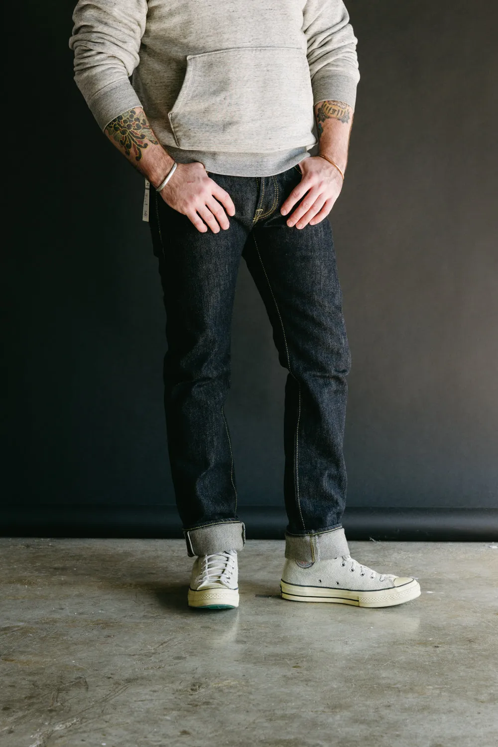 IH-777S-21 -21oz Selvedge Denim Slim Tapered - Indigo