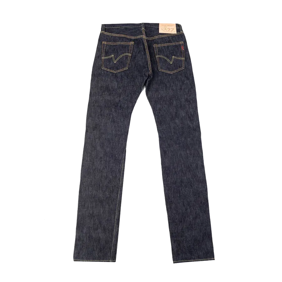 IH-777S-SLB - 16oz Slubby Selvedge Denim Slim Tapered Cut Jeans - Indigo