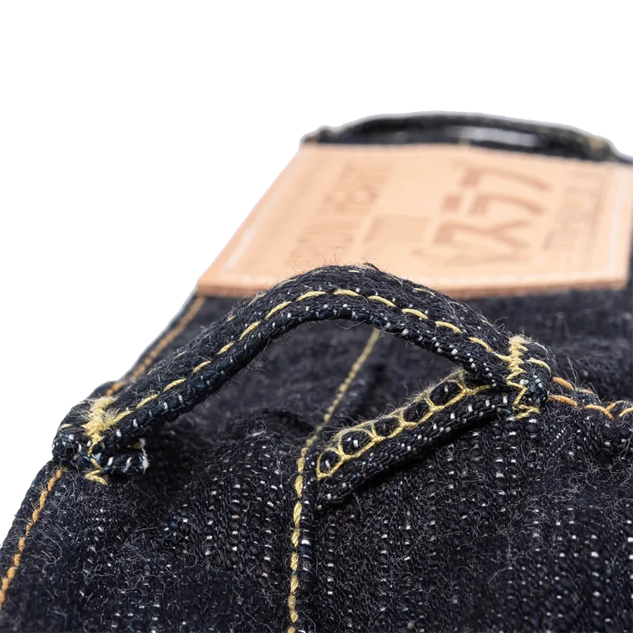 IH-777S-SLB - 16oz Slubby Selvedge Denim Slim Tapered Cut Jeans - Indigo