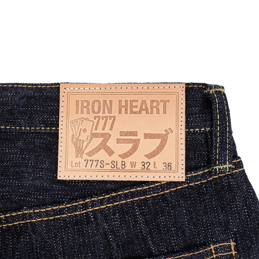 IH-777S-SLB - 16oz Slubby Selvedge Denim Slim Tapered Cut Jeans - Indigo