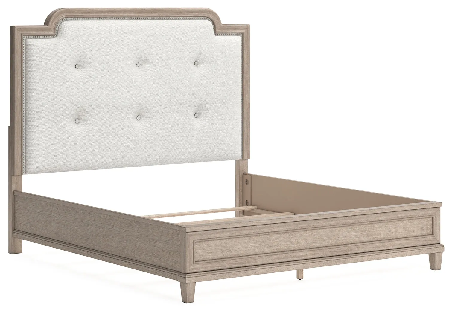 Jorlaina King Upholstered Panel Bed