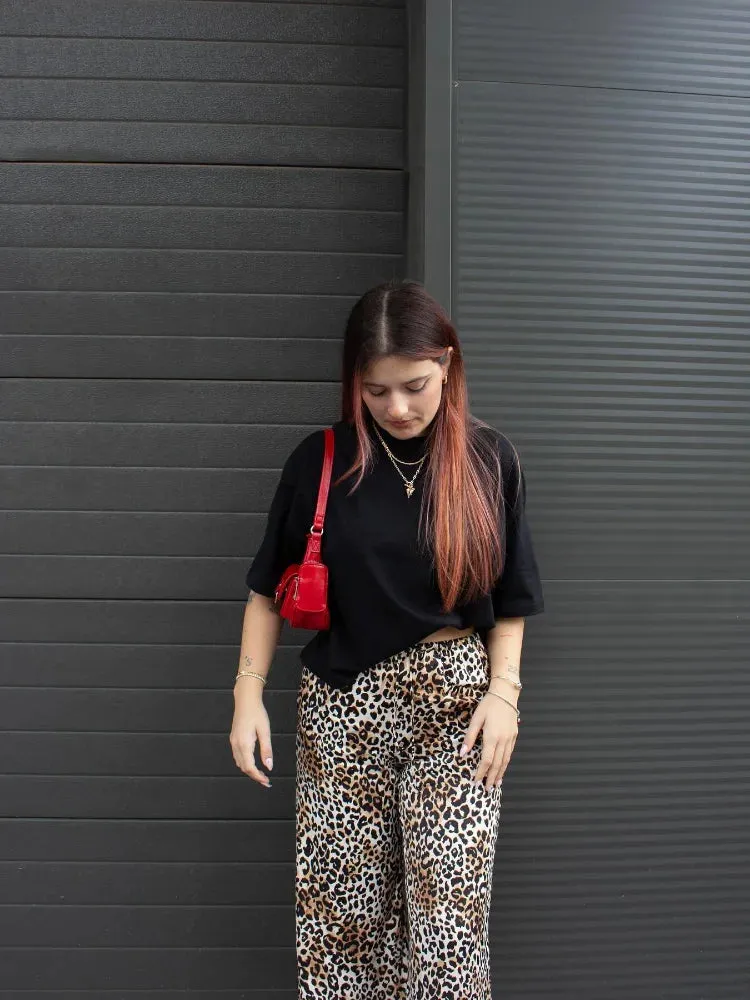 Lima - Wide leg comfortable leopard pants