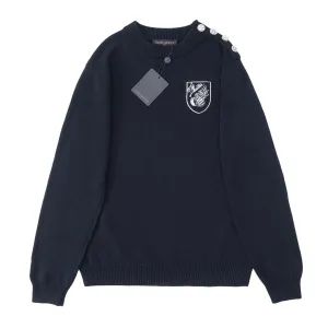 Louis Vuitton Navy Crewneck Sweater