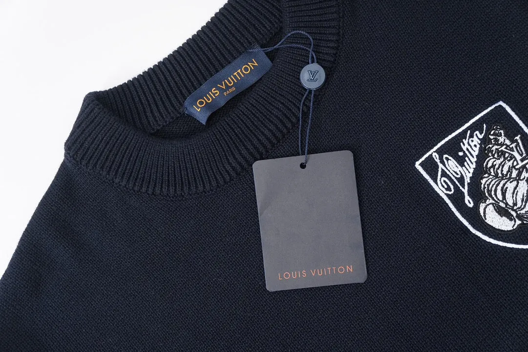 Louis Vuitton Navy Crewneck Sweater