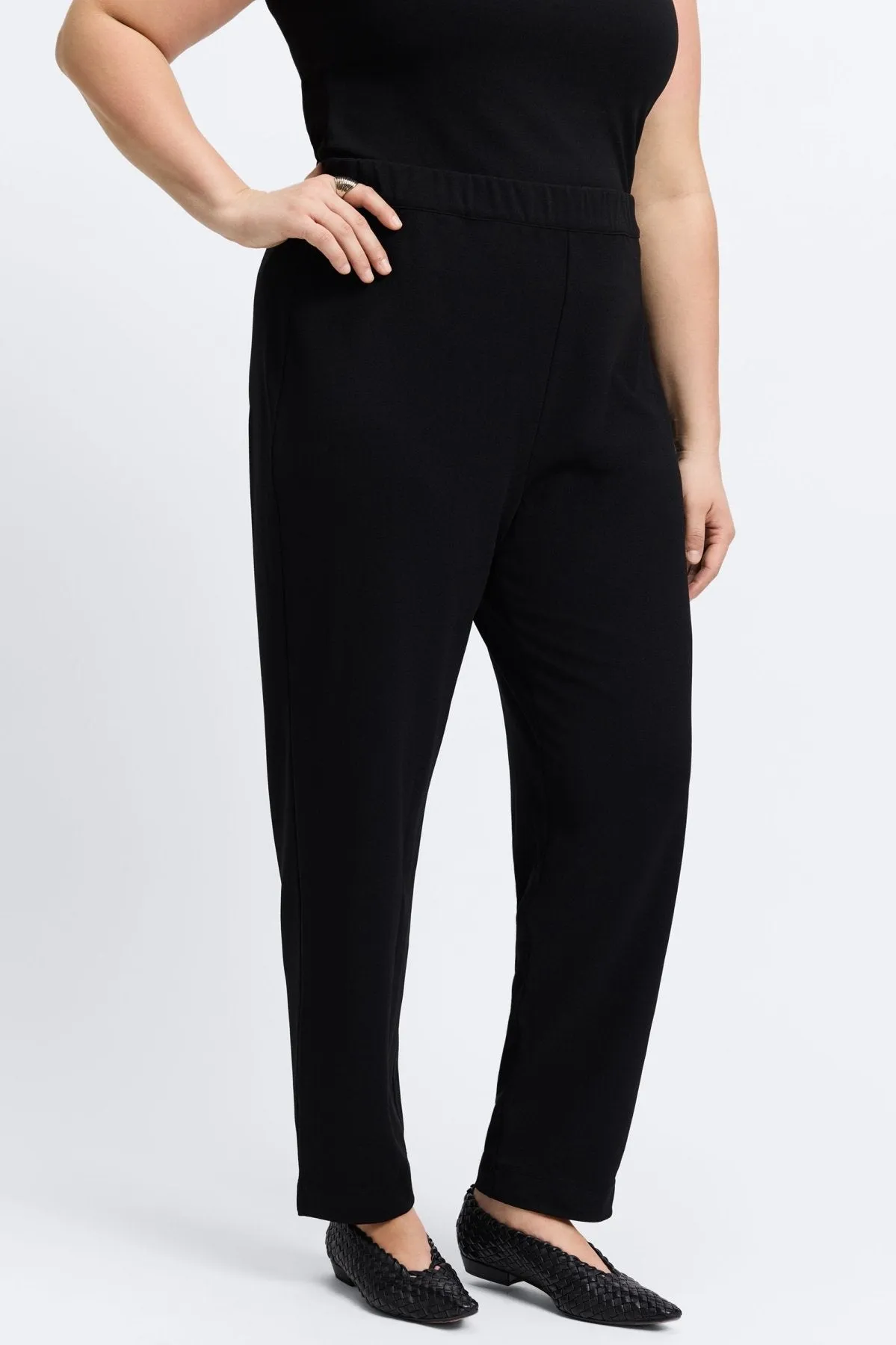 Louisa Plus Knit Crepe Pants