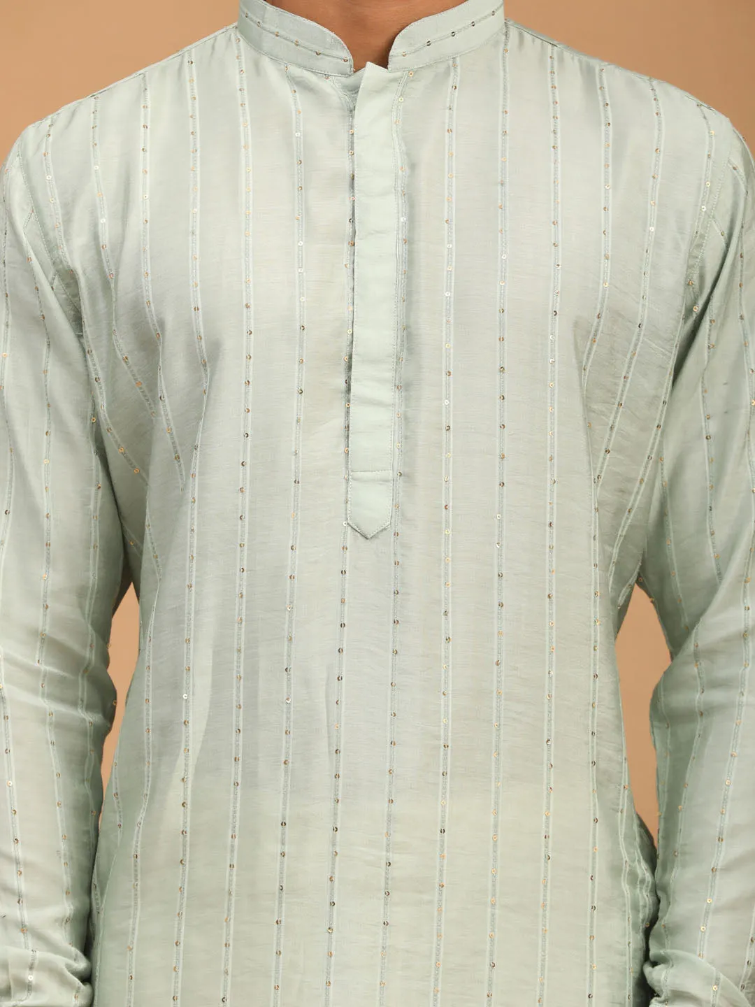 Men's Green Cotton Kurta - Shrestha By Vastramay