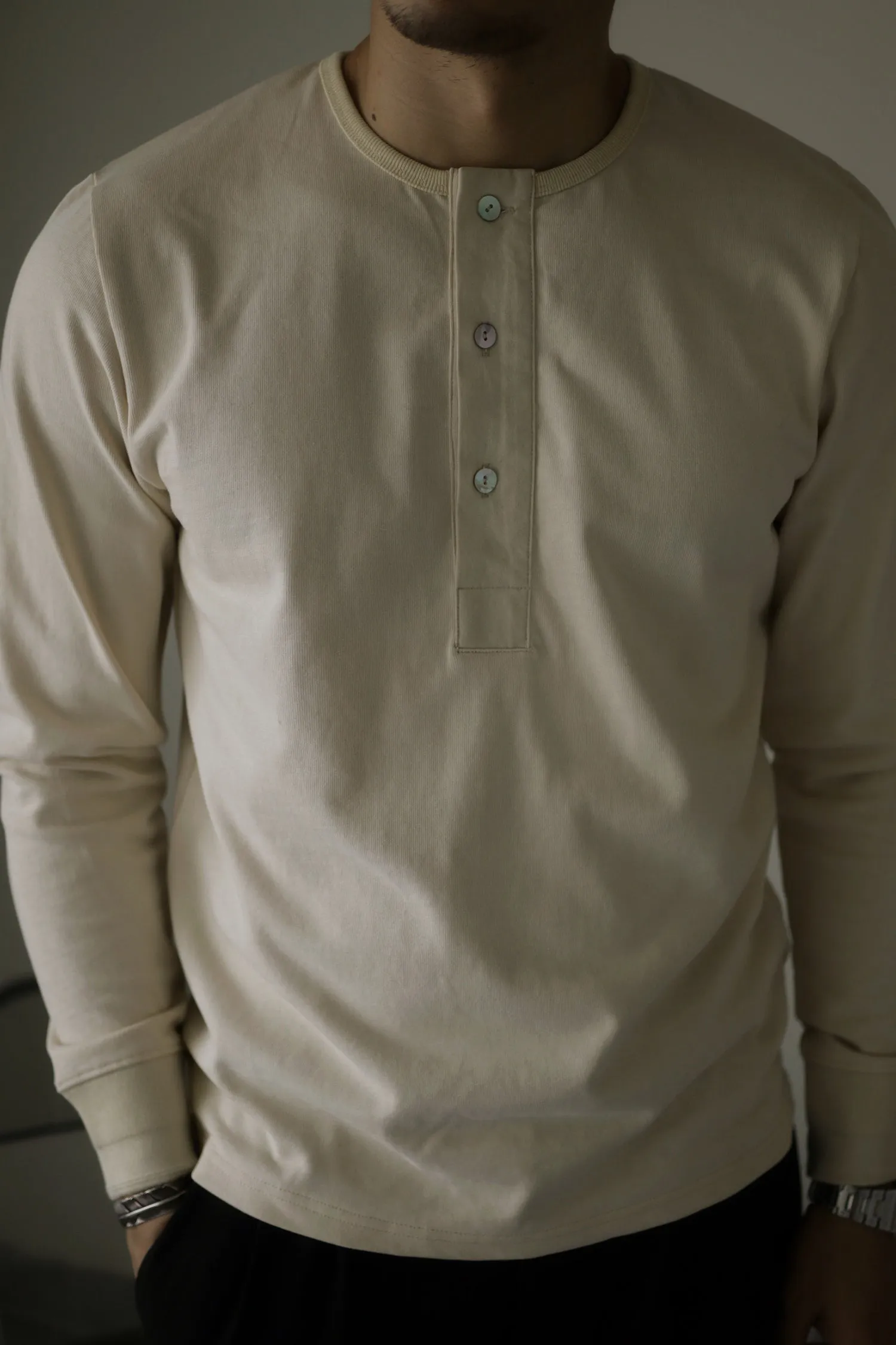 Men's Henley Shirt Long Sleeves