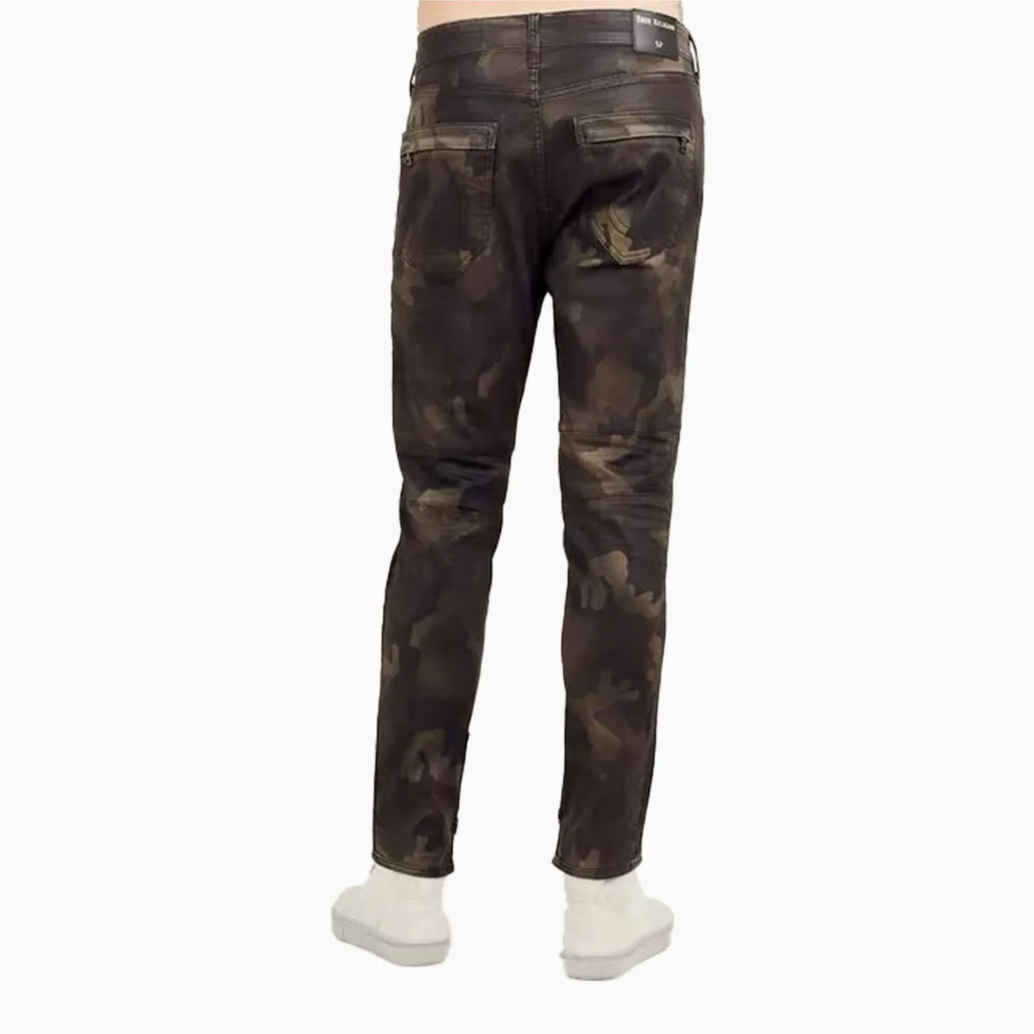 Men's Mid Rise Camouflage Print Denim Jean Pant